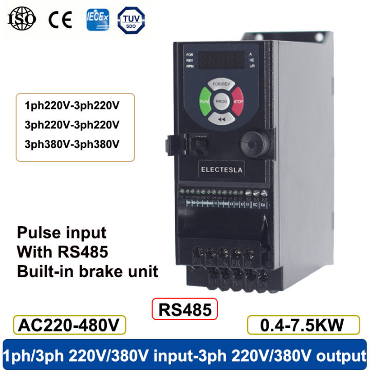 VFD Inverter Motor Speed Controller Frequency Converter Variable Frequency  Drive phase Single-phase three-phase 220V 380V Output Fan pump