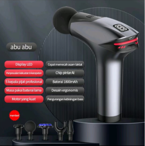 SCUDOS Massage Gun Alat Pijat Elektrik Deep Tissue Muscle Massager Gun - Dengan Lampu Dan Kompres Dingin XUTI