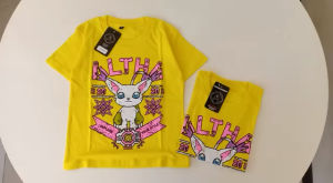 Baju Anak Perempuan || Kaos Distro Anak Altha Code Alt 111 Kuning || Baju Anak Laki Laki 1-10 Tahun Terbaru
