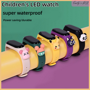 Cartoon Childrens Electronic Watch Swimming Waterproof LED Touch Display Childrens Sports Bracelet Watch