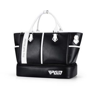 PGM Golf Clothing Bags Women Waterproof Pu Ball Pack Large Capacity Independent Shoes Bag Double Layer Durable Handags