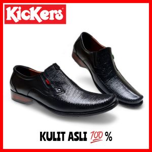 SEPATU PRIA KICKERS PANTOPEL KULIT ASLl / SEPATU FORMAL RESMI COWOK / SEPATU KERJA KANTOR LAKI-LAKI / SEPATU WEDDING PRIA
