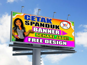 cetak spanduk banner kayla cell FERTICAL