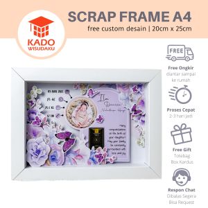 Scrapframe A4 Kado Baby Born