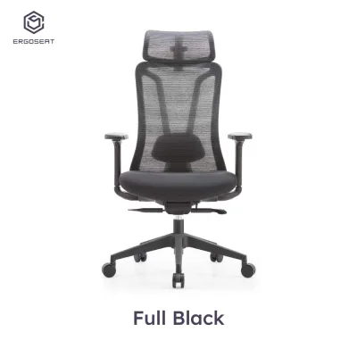 Ergoseat - [New Arrival] Wing High Back Ergonomic Office Chair S-Curved Back Rest Best for Long Hour Use