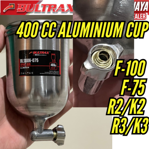 BULTRAX BULL Tabung Spraygun 400 ml Alumunium Cup Spray Gun 400 cc Gravity Universal F-100 F-75 R2/K2 R3/K3