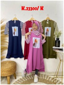gamis anak + krudung usia 2-10 thn