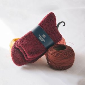 Soft Coral Fleece Socks Winter Velvet Thickened Solid Plush Mid-Tube Sock Indoor Warm Women Men