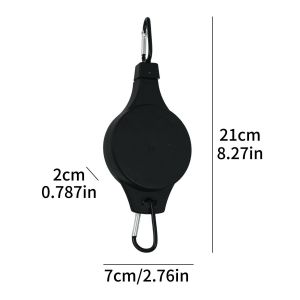 4x Hanging Basket Retractable Hook Adjustable Plant Pulley Flower Basket Hook Plant Hanger Home Garden Decoration Accessory