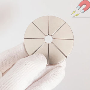 2024Super Strong Neodymium Magnet Arc Segment OR30xIR5x45DEGx5mm Motor Magnet for Generator Rotor Wind Turbine Neodymium Magnetic