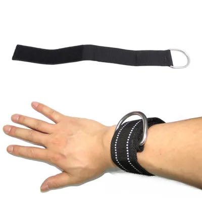Motoautt สายรัดสายรัดข้อมือปรับได้สายรัดสายห้อยสำหรับแขวนเชือกคล้องมือพร้อมห่วงรูปตัว D สำหรับดำน้ำฟรีอุปกรณ์ดำน้ำ