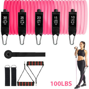[X11]Dây ngũ sắc tập gym dây kéo cao su kháng lực đàn hồi tập full body