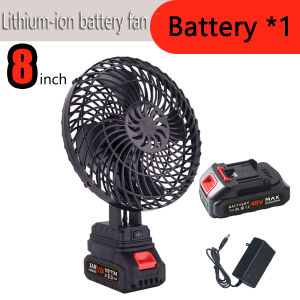 8-inch Cordless rechargeable electric fan Portable Mini Fan Adjustable Cooling Fan Handheld Fan with Battery Display Charging Compact