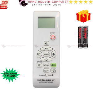 Điều khiển điều hòa SHARP Mã 11 Remote máy lạnh SHARP - Tặng kèm pin - Trang Nguyễn Computer