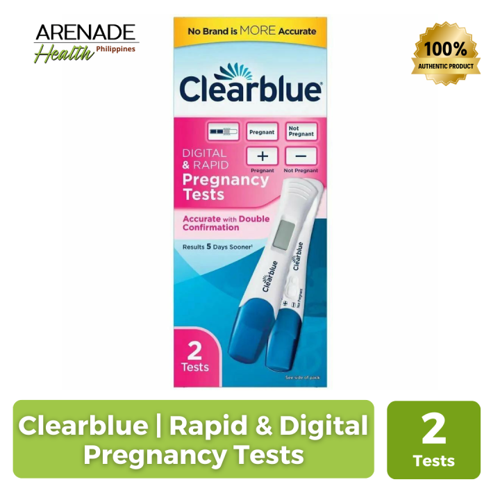 Clearblue Rapid & Digital Pregnancy Tests, 2 Tests | Lazada PH