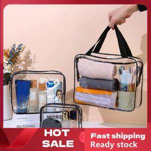 🚚【Local Express Delivery】🚚 Transparent Cosmetic Bag PVC Women Zipper Clear Makeup Bags Beauty Case Travel Make Up Organizer Storage Bath Toiletry Wash Bag