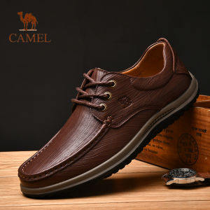 Camel new autumn and winter mens shoes first layer cowhide handmade thick-soled outdoor casual shoes