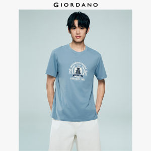 GIORDANO Men T-Shirt Slim Fit T-Shirt Slight Elasticity T-Shirt Knitted Fabric Item No. 13096221 High Quality Comfortable Dai...