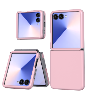 Cute Candy Color PC Shockproof Case for Samsung Galaxy Z Flip 7 TPU Connector Skin-Fell Cover for Samsung Z Flip 6 5 7 FE Flip7