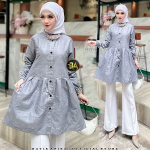 COD NEW ARRIVALS TUNIK BATIK MODEL KEKINIAN MOTIF SALJU TUNIK SERAGAM KERJA KANTOR SERAGAM GURU TUNIK KANCING TUNIK MODERN TUNIK BUSUI