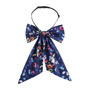 Elegant Printed Cravat Adjustable Necktie Formal Outfit Accessories Decorative Collar for Women Various Occasion