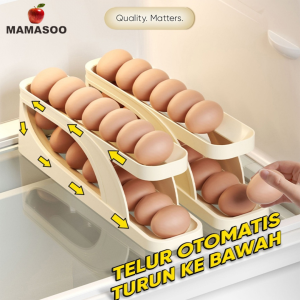 Rak Telur 2 Tingkat E15 / Egg Tray / Tempat Penyimpanan Telur Minimalis / Egg Storage Organizer