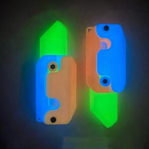 BolehDeals Luminous Radish Knife Toys Sensory Knife Fidget for Family Holiday Gifts