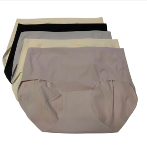 Ice Silk Seamless Panty For Women Briefs Panties Underpants Underwear Lingerie 6pcs 27-29 Waist