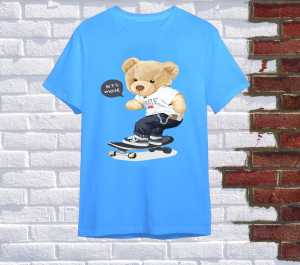 kaosanakcowok/Kaos atasan anak usia 1-12 tahun bear skate