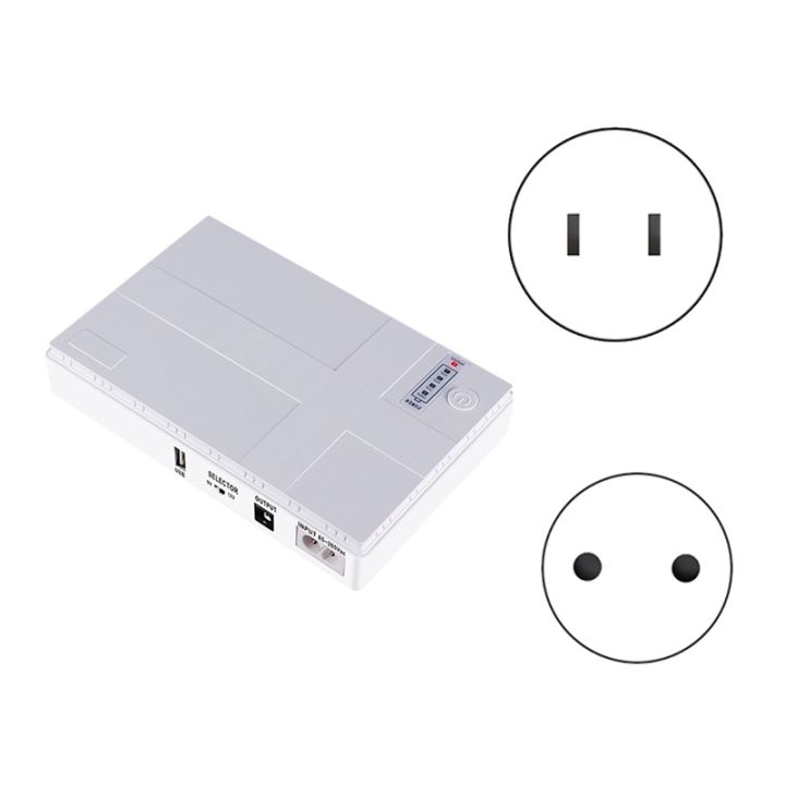 UPS Mini Per Router E Modem - Alimentazione Di Backup 18W, Uscita USB E DC, Compatibile Con 12V 15V 24V, Spina Europea