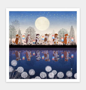 Pintoo Jigsaw Puzzle 900 pcs H3371: Nyangsongi - Cats Night Tour