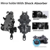 Meroca Motorcycle Phone Holder: A Universal 360° Rotation Shock Absorber Handlebar Phone Mount