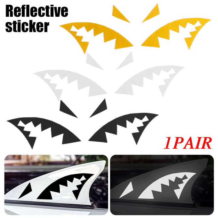 2 Pcs Kayak Sticker Waterproof Canoe Shark Teeth Mouth Decals Suitable For  Most Kayaks Canoes Fishing Boats Dinghy Etc - AliExpress
