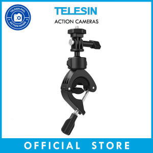 TELESIN Versatile Handlebar Bicycle Motorcycle Bike Rack Clip Pipe Clamp Tube Extension Mount for Action Cameras GoPro Hero DJI Action Insta360 SJCAM etc. TE-HBM-004