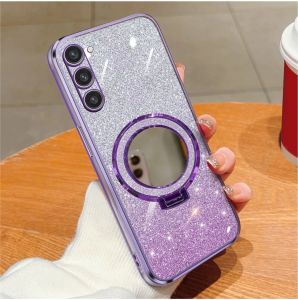 Soft Case Samsung A26 5G A56 5G A36 5G Luxury Gliter Premium TPU Ring Holder Mirror