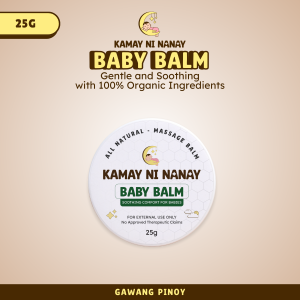 Kamay ni Nanay Baby Balm Combo Pack – 100% Natural and Organic Massage Balm for Babies and Calming Massage Oil for Coughs and Cold safe for G6PD