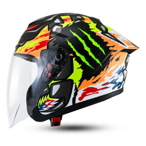 JITSU HELM HALF FACE J-STRIKE MOTIF SCORPIUS ELEMENT KEKINIAN TRENDY COWOK KEREN SNI