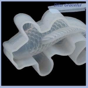 Ditur Khuôn silicon hình cá koi may mắn 3D Tự làm bằng nhựa resin thủ công làm trang sức nghệ thuật Epoxy