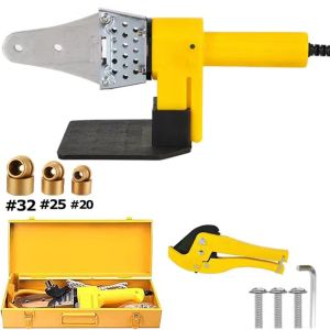 Hot Melt High-Power PPR Water Pipe Heating Machine Fusion Splicer Plastic PE Pipes Welding Kit