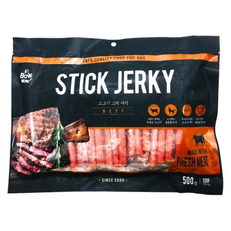 Bow Wow Premium Pet Snack Beef Jerky 500g (100gX5ea) | Lazada