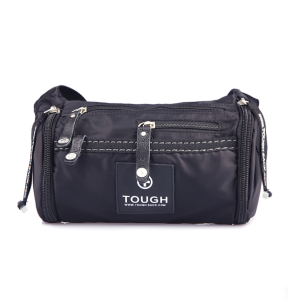 กระเป๋าคาดเอว รุ่น T4252 วัสดุผ้าไนล่อน สีดำ งานคุณภาพจาก TOUGH Warrior ขนาด 10 นิ้ว 25 x 16 x 9 cm. สินค้าในไทยพร้อมส่ง