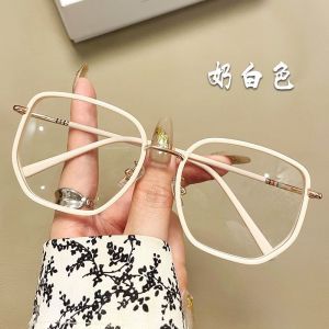 GS Japan Reading Eye Glasses for Women with Degrees HD Lens Magnifying Anti Radiation Anti Blue Ray Replace Lens Square Oversized Fashion Green Vintage Korean Style Reading Glass Lady Original B264