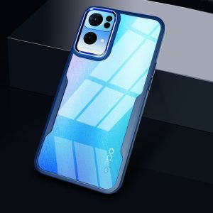 Case For OPPO Reno 8 7 6 Z 8Z 7Z 6Z Reno8 Reno7 Reno6 Reno8Z Reno7Z Pro 5G 4G 2022 Phone Casing Back Cover Transparent Clear Acrylic Shockproof Bumper Anti Drop Soft TPU Edge