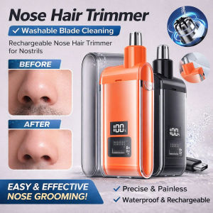✨Rechargeable 360° Rotating Nose Hair Trimmer⚡Powerful Motor/Safe&Efficient⚡Portable Multi-Function【Nose Hair Trimmer】