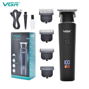 VGR Cordless Hair Clippers & Trimmer Rechargeable Electric Shaver with 500 min Battery Grooming Kit for Professional-V937