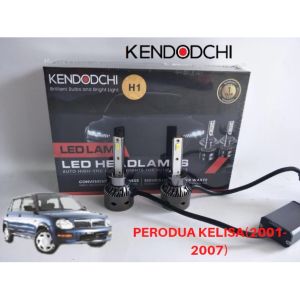 🔥READY STOCK🔥KENDODCHI 2Pcs H1 LED Car Headlight FOR PERODUA KELISA(2001-2007) product by Malaysia
