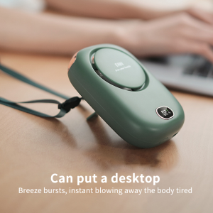 ZUZG Portable Neck FanHandheld Mini Fan Electric Bladeless with Lanyard USB Rechargeable Desk Pocket Fans Mini- Hold Fans Small Fan Mini Air Cooler 3 Speeds For Kids Girls Woman Man Home Office Outdoor Travel