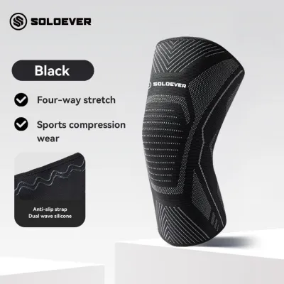 SOLOEVER Knitted Sports Knee Support Brace For Joint Pain Relief And Stability