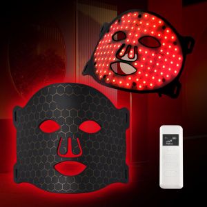 Photon Rejuvenation LED Light Therapy Mask Silicone Facial and Neck Beauty Device for Home Skincare