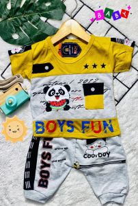 Setelan BAJU BORDIR BRANDED Atasan BORDIR dan Celana RESLETING Motif KARAKTER MR.CRAB 3-15 bln.